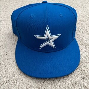 Royal Blue Houston Astros fitted hat
